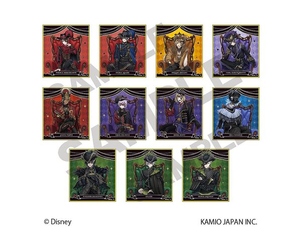 Disney Twisted Wonderland: Trading Mini Shikishi Masquerade Dress Ver.: 1Box (11pcs)