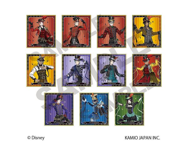 Disney Twisted Wonderland: Trading Mini Shikishi Playful Dress Ver.: 1Box (11Pcs)