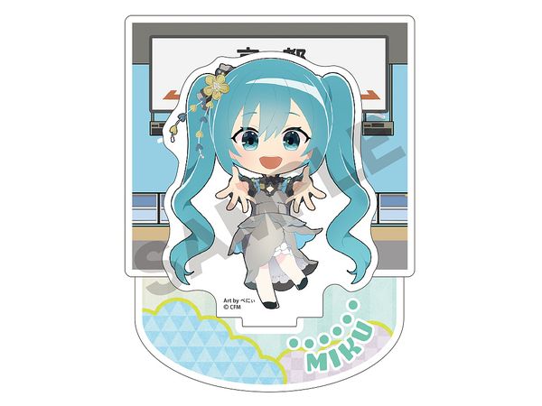 Hatsune Miku Diorama Acrylic Stand Hatsune Miku Hannari 2024 Mini Character