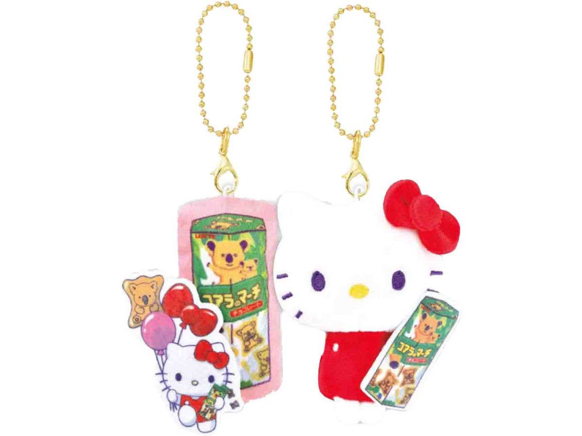 Lotte x Sanrio Characters Nico Plush Keychain / Hello Kitty