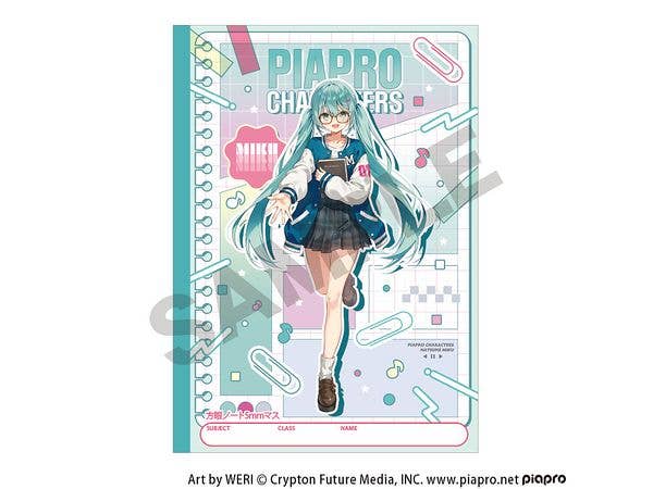 Hatsune Miku: B5 Grid Notebook, Glasses Style