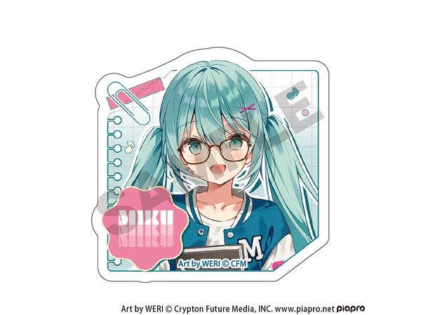 Hatsune Miku: Acrylic Hair Clip Hatsune Miku Glasses Style