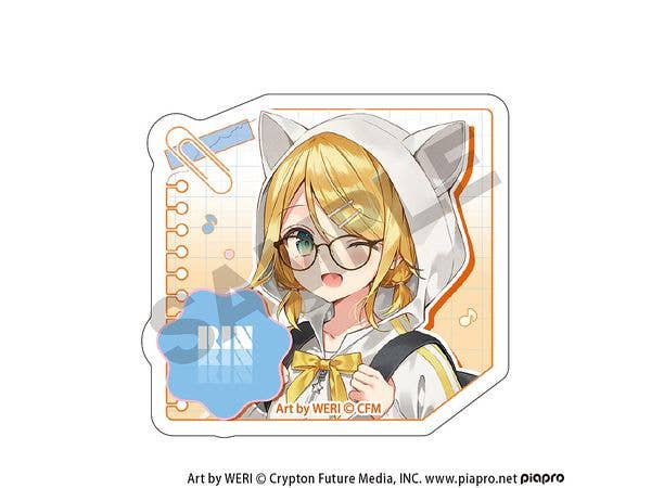Hatsune Miku: Acrylic Hair Clip Kagamine Rin Glasses Style