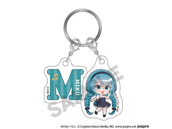 Hatsune Miku: Chibi Double Initial Keychain Hatsune Miku Classic Retro Mini Character