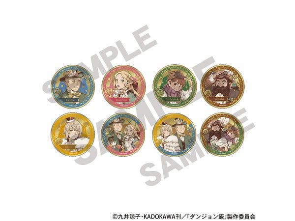 Delicious in Dungeon: Trading Gold Metal Pin Badge - Fairy Tale Series - 1 Box (8 pieces)