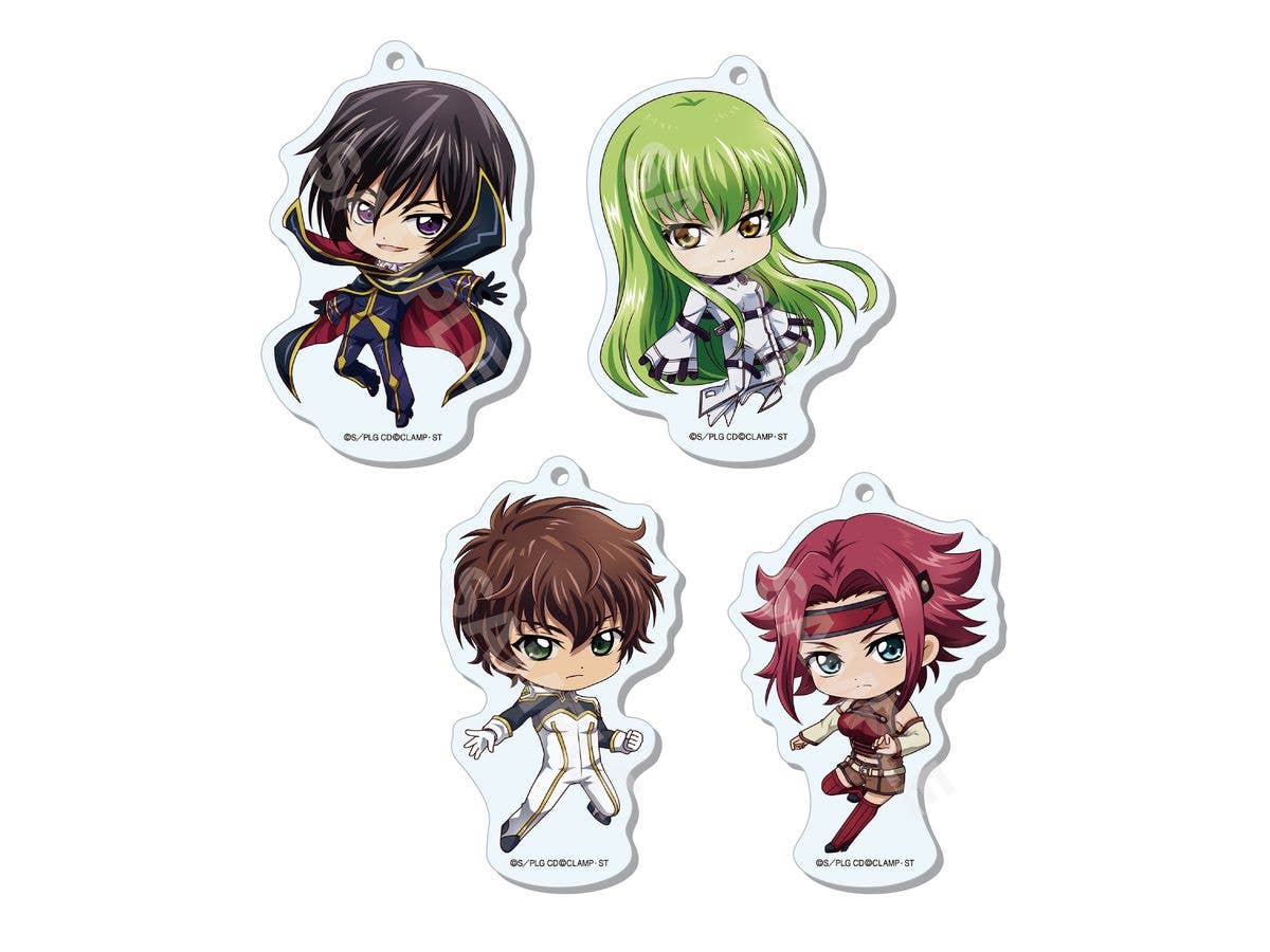Code Geass: Lelouch Of The Rebellion Lost Stories: Round Stand Keychain / 01 1Box 8Pcs
