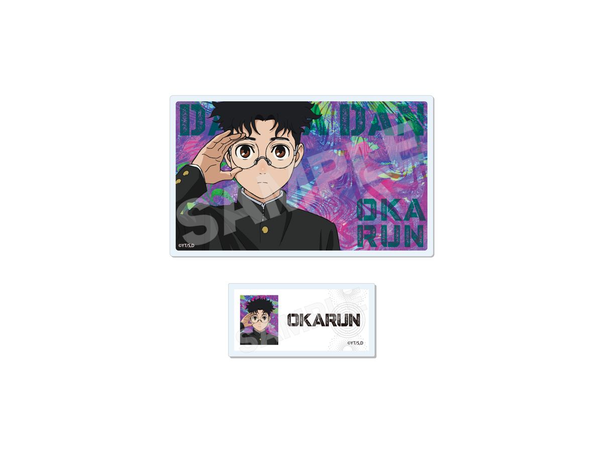 TV Anime DAN DADAN: Acrylic Card + Acrylic Badge Set /02 Okarun (Reissue)