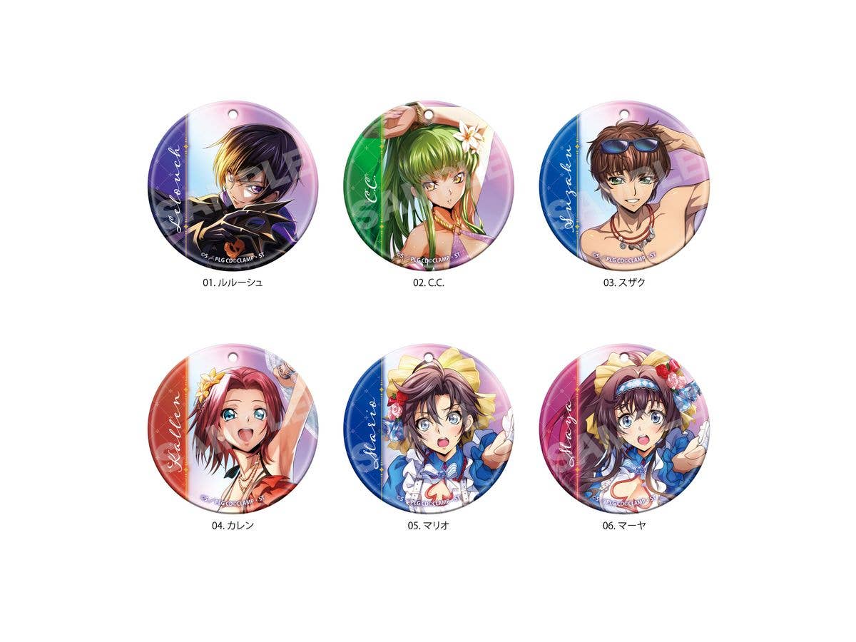 Code Geass: Lelouch Of The Rebellion Lost Stories: Clear Soft Keychain / 01 1Box 6Pcs