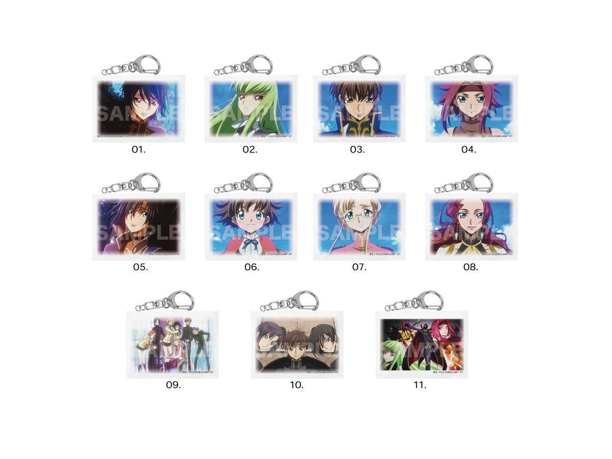 Code Geass: Lelouch Of The Rebellion Lost Stories: Miniature Canvas Keychain / 01 1St Edition 1Box 11Pcs