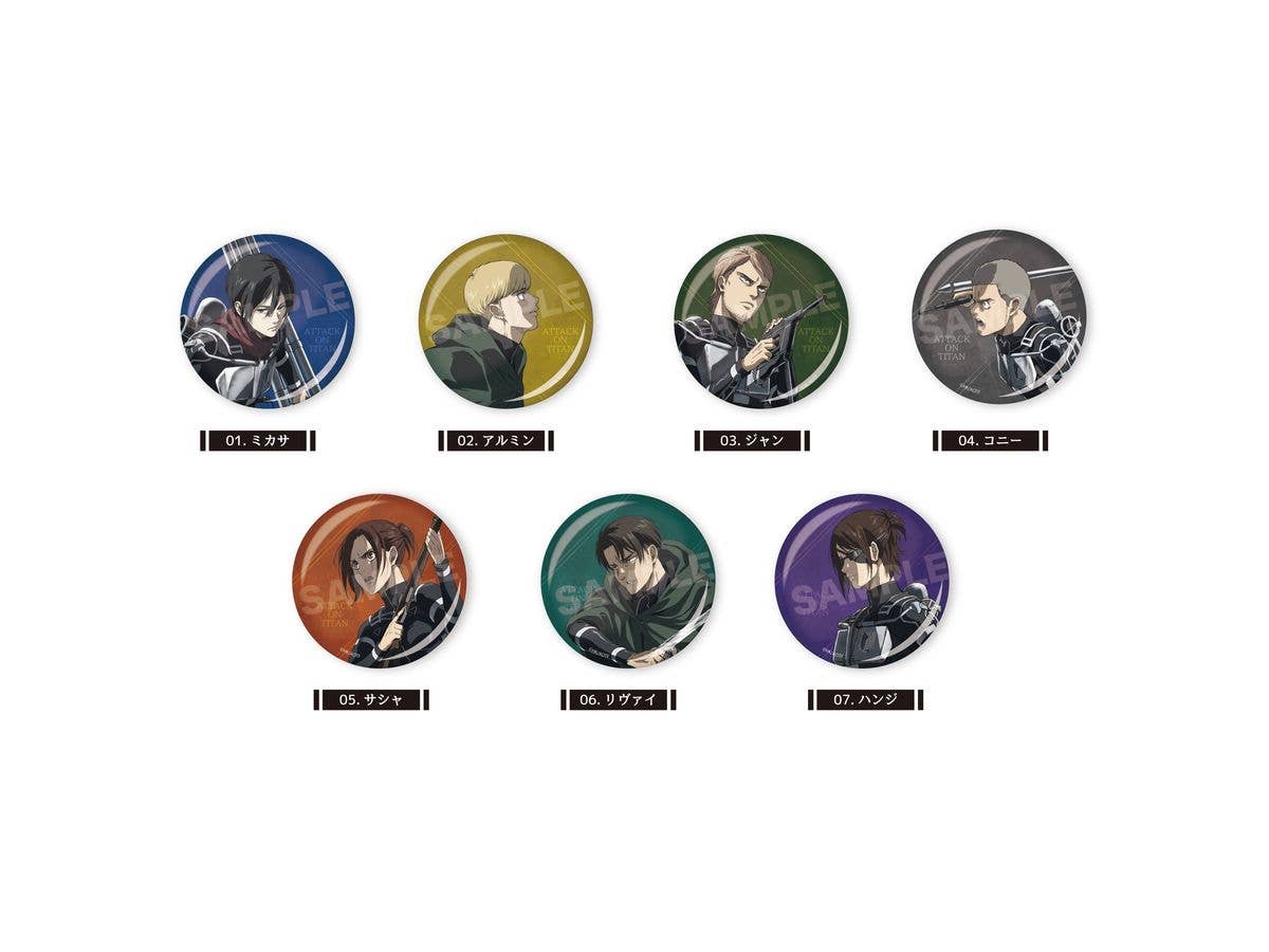 Attack on Titan: Metallic Can Badge / 01 1st Edition 1 Box 7pcs
