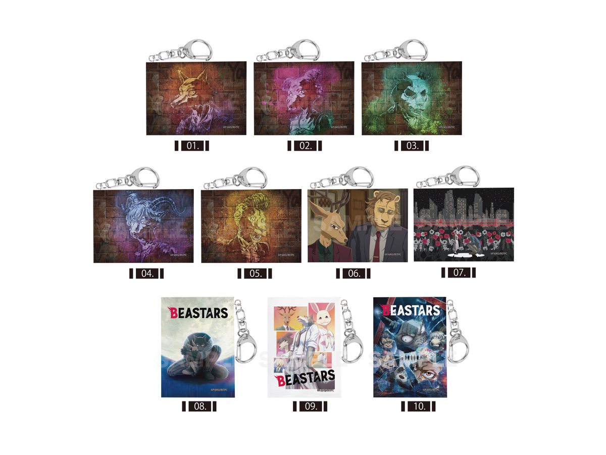 Beastars: Miniature Canvas Keychain 01 1st: 1Box (10pcs)
