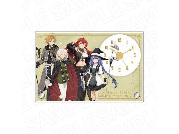 Anime Mushoku Tensei III -I'll Seriously Try If I Go to Another World-: Acrylic Clock