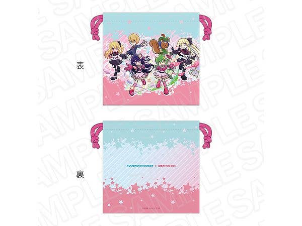 Puyo Puyo!! Quest x Oshi No Ko: Satin Drawstring Bag A