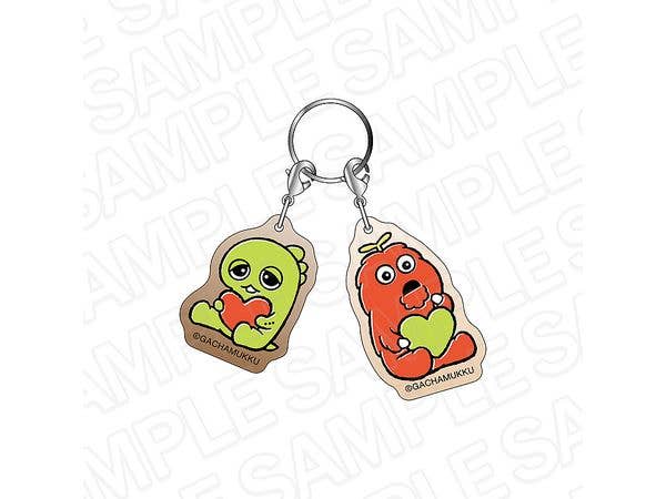Gachapin & Mukku: Friendship Key Charm Heart Coffee ver.