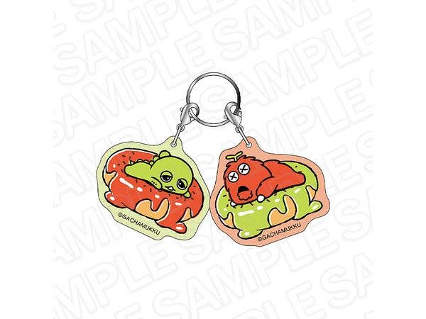 Gachapin & Mukku: Friendship Key Charm Donut Coffee ver.