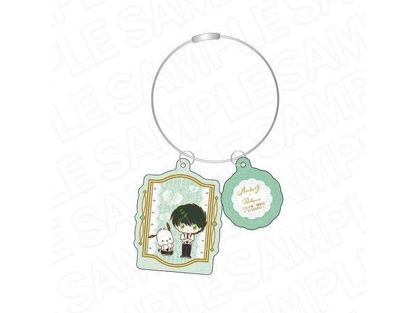 Phantom Thief Saint Tail x Sanrio Characters: Sparkling Wire Double-Sided Keychain - Asuka Jr. x Pochacco