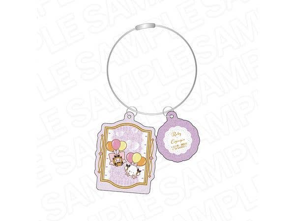 Phantom Thief Saint Tail x Sanrio Characters: Sparkling Wire Double-Sided Keychain - Ruby x Cogimyun
