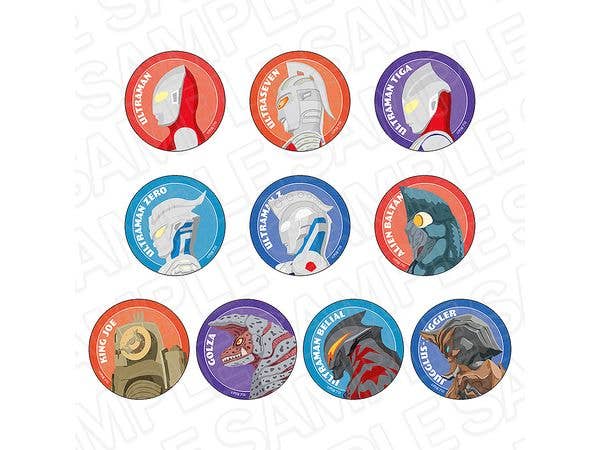 Ultraman Series: Can Badge (Random) with U ART ver. 1 Box (10 pieces)