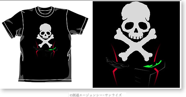 Cross Bone Face T-Shirt Black L