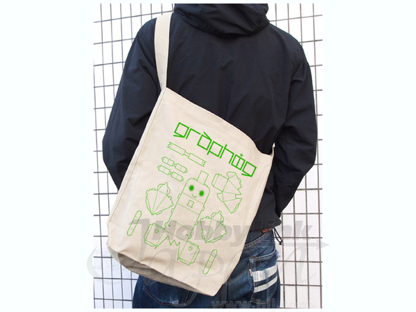 Graphig Assemble Pattern Shoulder Tote Bag