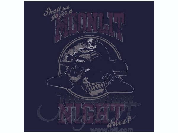 Moonlit Night T-Shirt Navy L