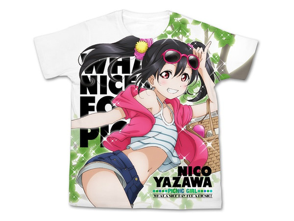 Picnic Yazawa Nico Full Graphic T-Shirt White XL