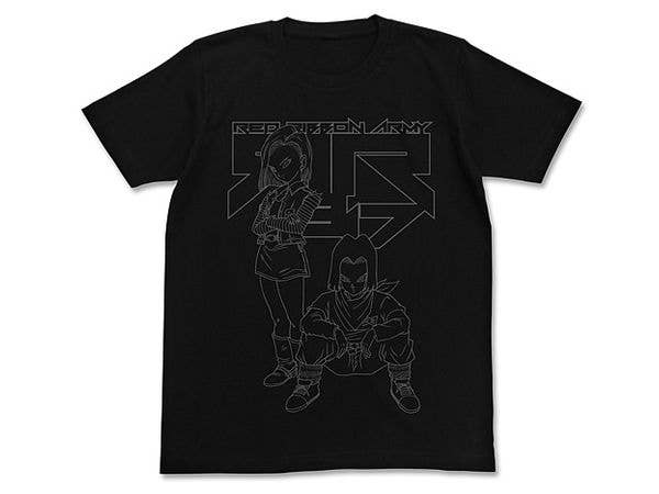 Dragon Ball Z: Android 17 & 18 T-Shirt / Black-M