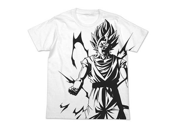 Dragon Ball Z: Vegito All Print T-Shirt / White-S