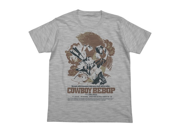 Cowboy Bebop: Cowboy Bebop T-shirt Poster Art Ver. / Heather Gray - S