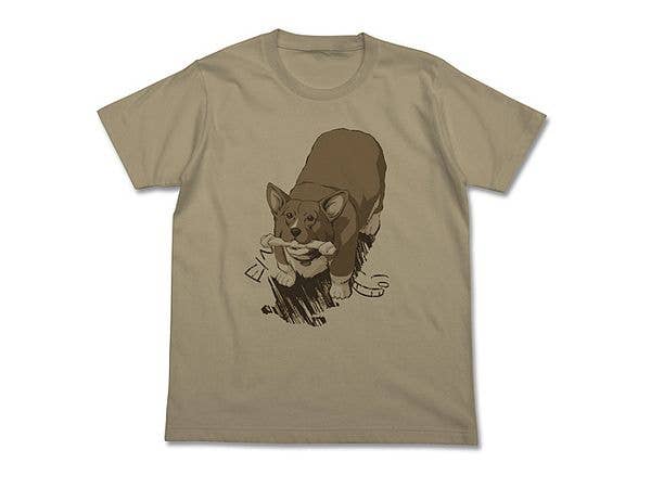 Cowboy Bebop: Ain With A Bone-Shaped Gum In His Mouth T-Shirt / Sand Khaki-L