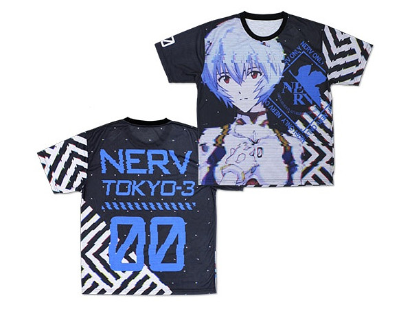 Neon Genesis Evangelion: Rei Ayanami Double-Sided Full Graphic T-shirt: S