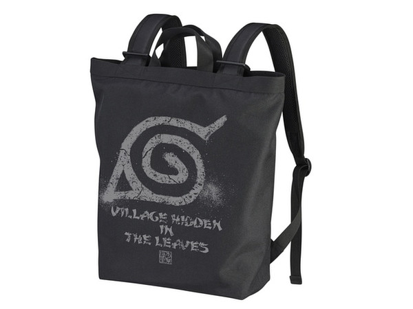Naruto: Shippuden: Village of Konohagakure 2 Way Backpack: Black