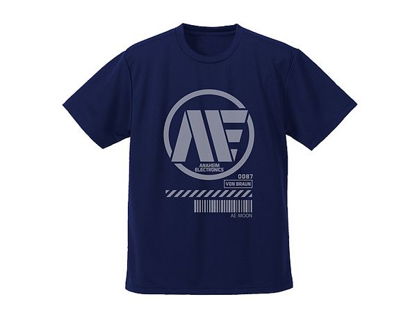 Mobile Suit Zeta Gundam: Anaheim Electronics Dry T-shirt: Navy - L
