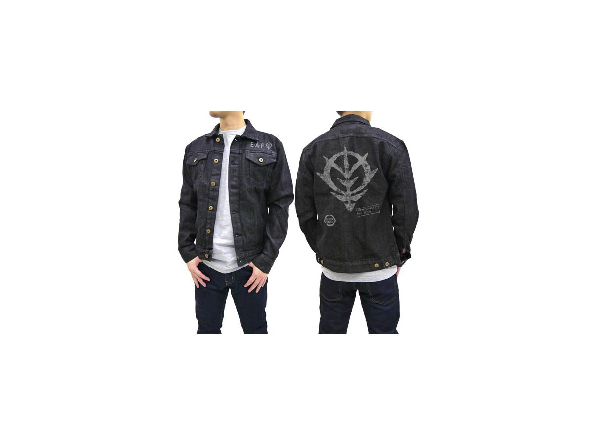 Mobile Suit Gundam: Zeon Earth Attack Force Jean Jacket: Black - XL