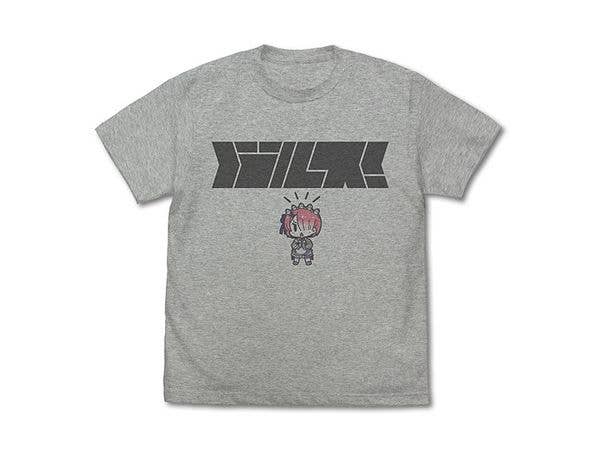 Re:Zero - Starting Life in Another World: Ram's "Bals!" T-Shirt / MIX GRAY - L