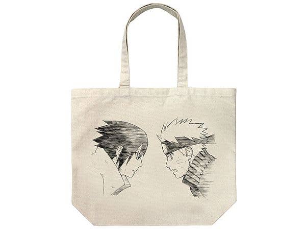 Naruto Shippuden: Naruto And Sasuke Large Tote Bag / Natural