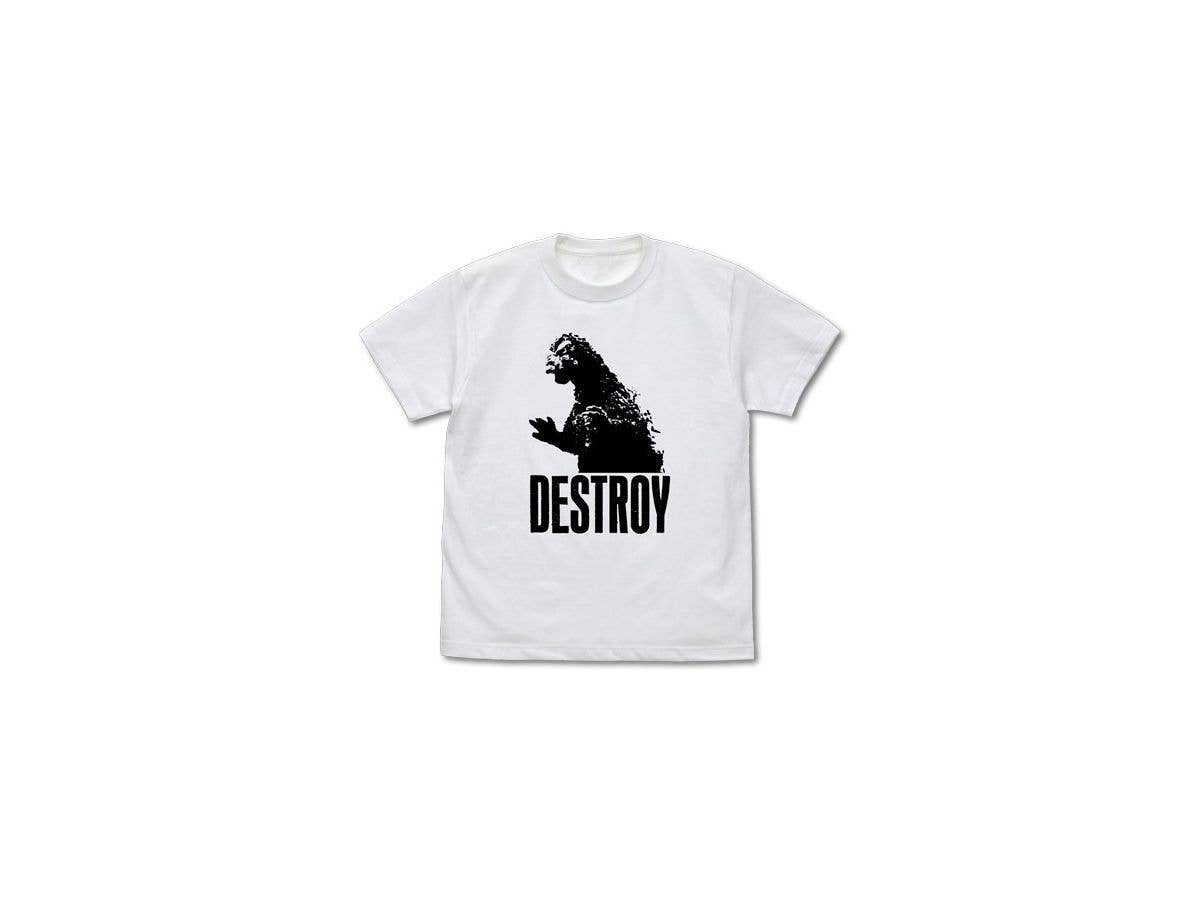 Godzilla Series: Godzilla Destroy T-shirt: White - M