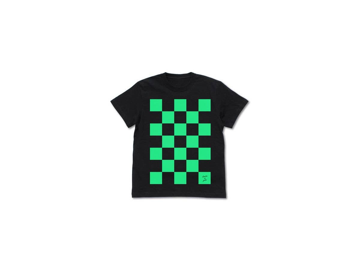 Demon Slayer: Kimetsu no Yaiba: Tanjiro Haori Pattern T-shirt: Black - L