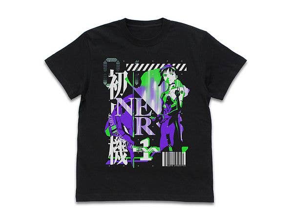 Evangelion: Eva Unit-01 Acid Graphics T-Shirt / Black-S