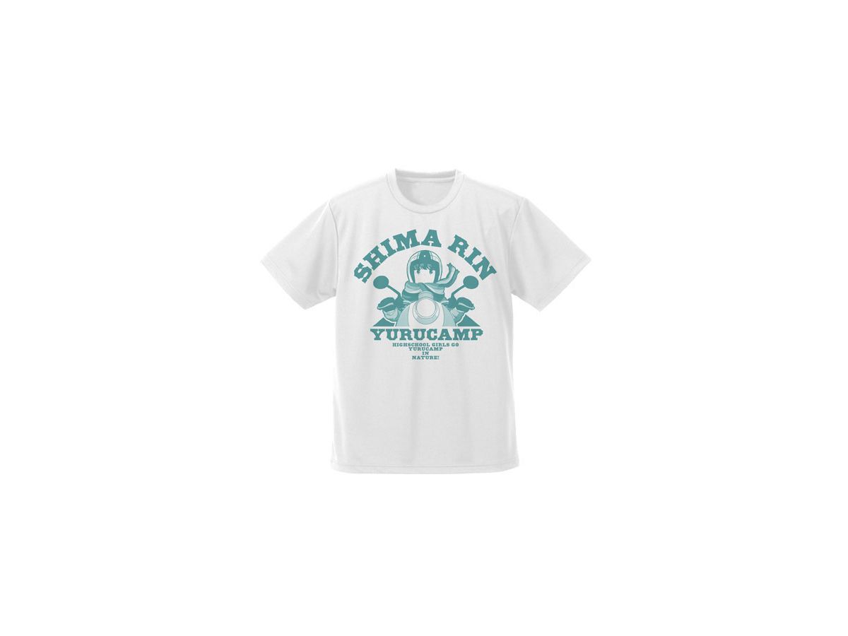 Laid-Back Camp: Rin Shima Dry T-Shirt: White - S