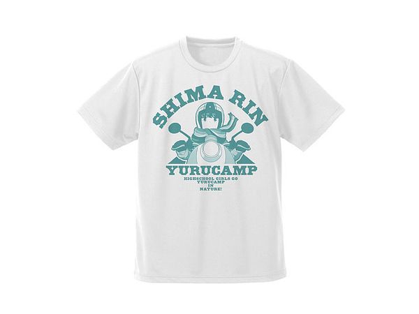 Laid-Back Camp: Rin Shima Dry T-Shirt: White - M