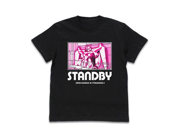 Mobile Suit Gundam 00: Arios Gundam Standby T-shirt: Black - XL