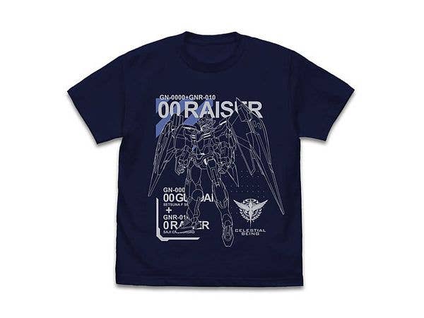 Mobile Suit Gundam 00: Double O Raiser T-Shirt / Navy-S