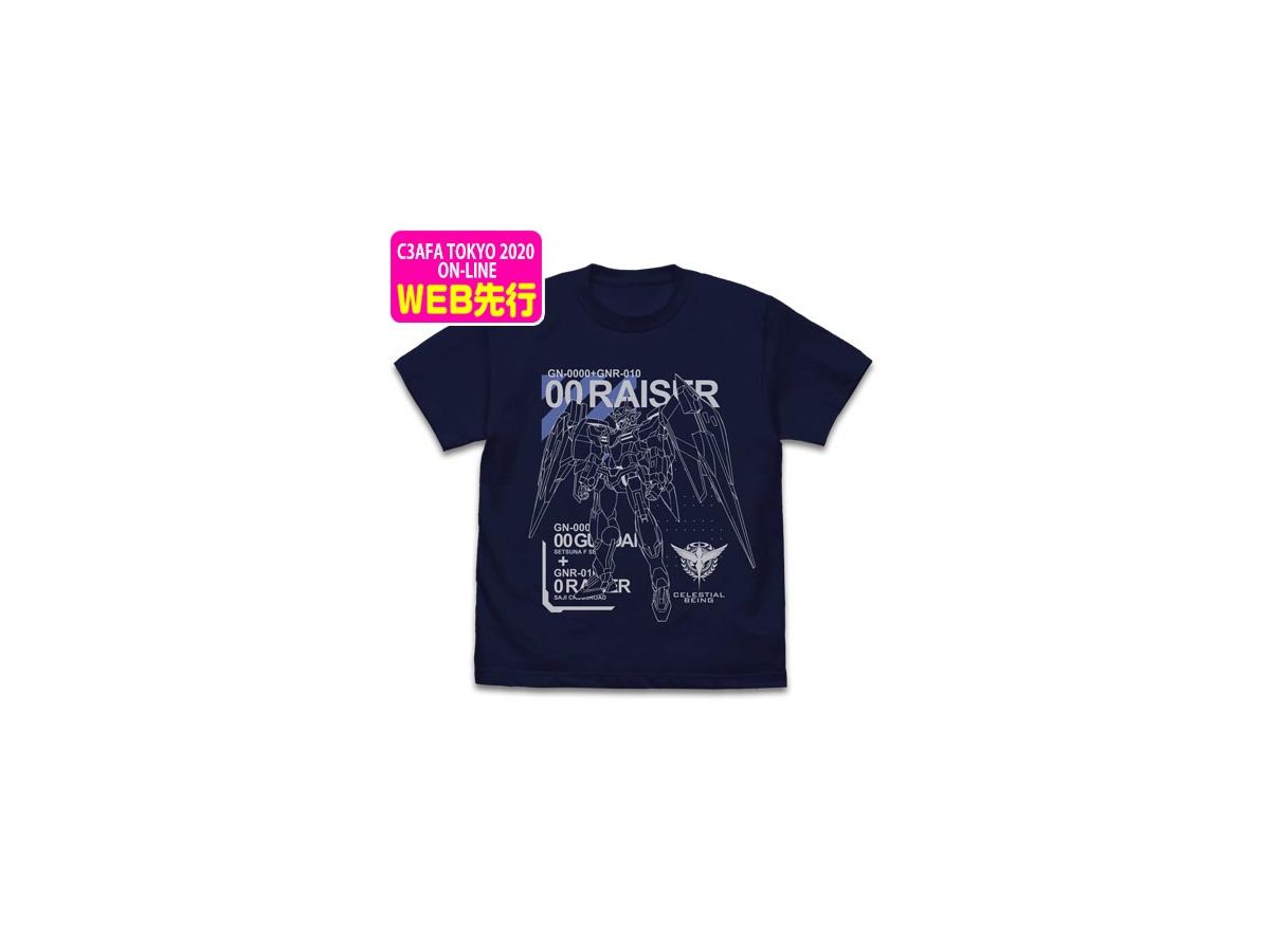 Mobile Suit Gundam 00: 00 Raiser T-shirt Navy S