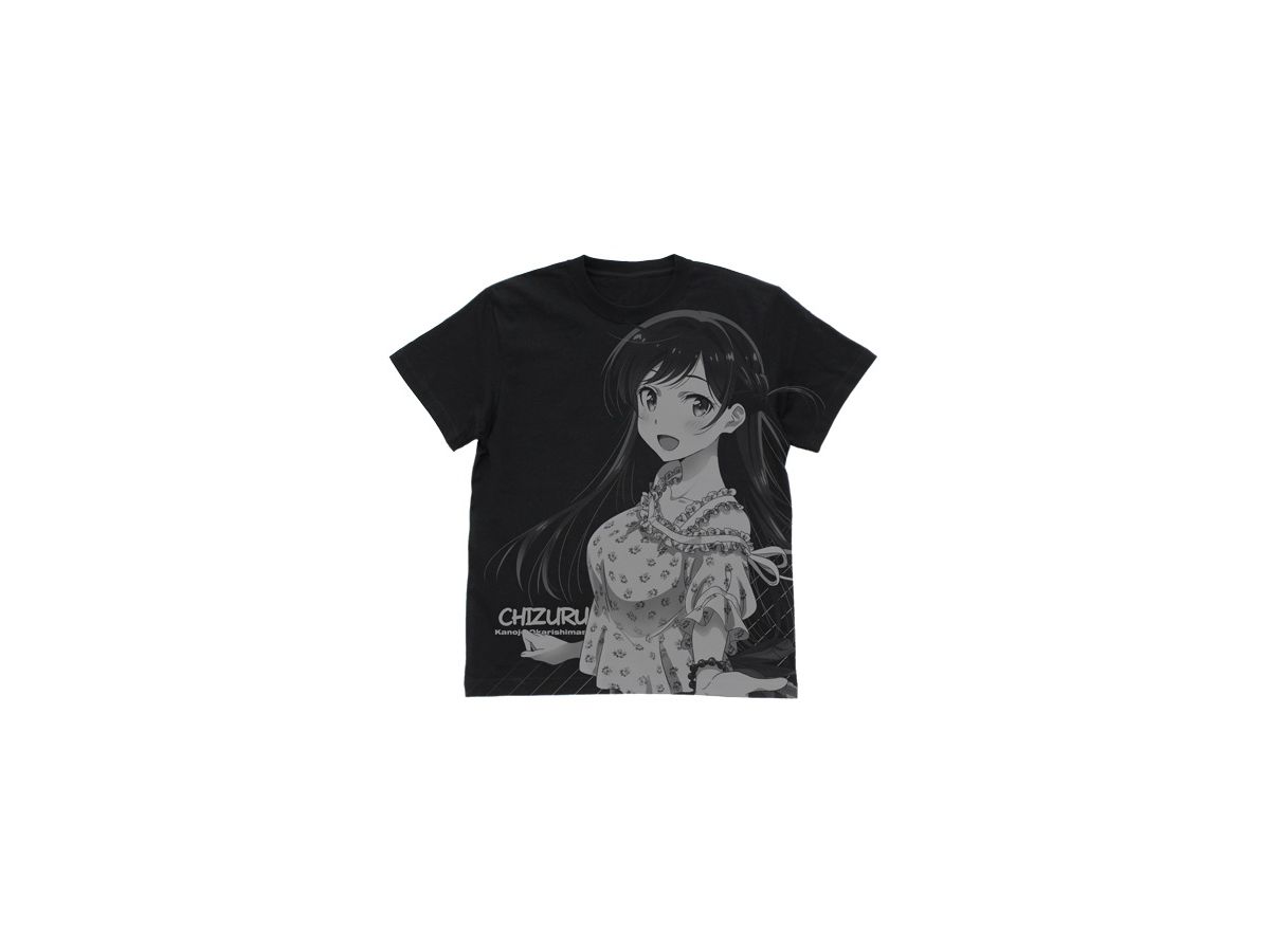 Rent-A-Girlfriend: Chizuru Mizuhara All Print T-shirt: Black - L