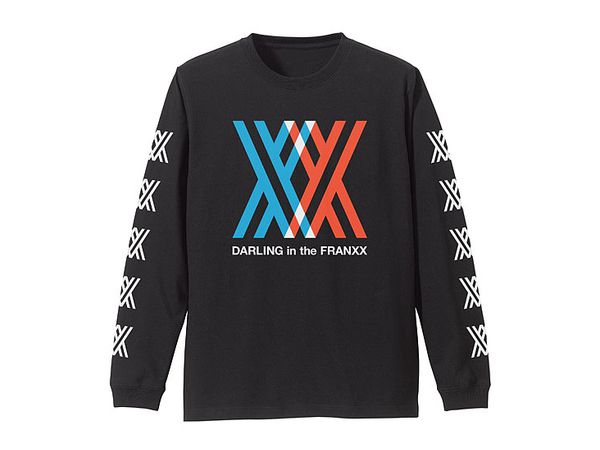 Darling in the Franxx: Darling in the Franxx Sleeve Rib Long Sleeve T-shirt: Black - M