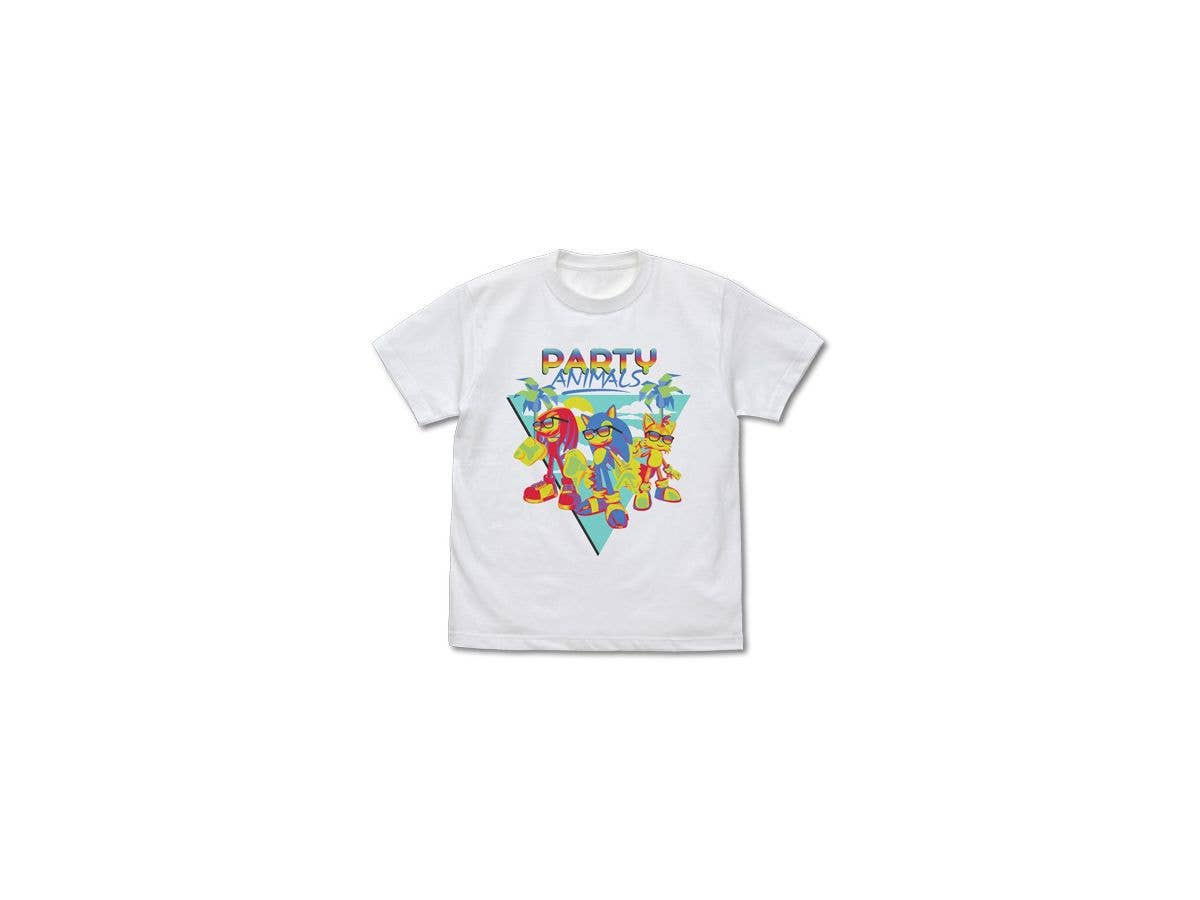 Sonic: PARTY ANIMALS Full Color T-Shirt / WHITE L