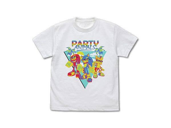 Sonic: PARTY ANIMALS Full Color T-Shirt / WHITE XL