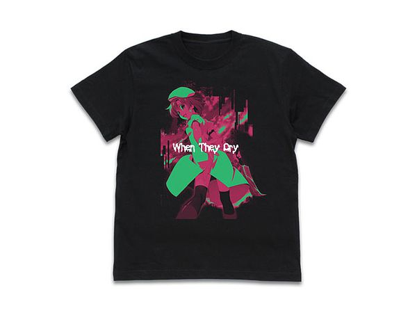Higurashi When They Cry: Ryugu Rena T-shirt BLACK-XL