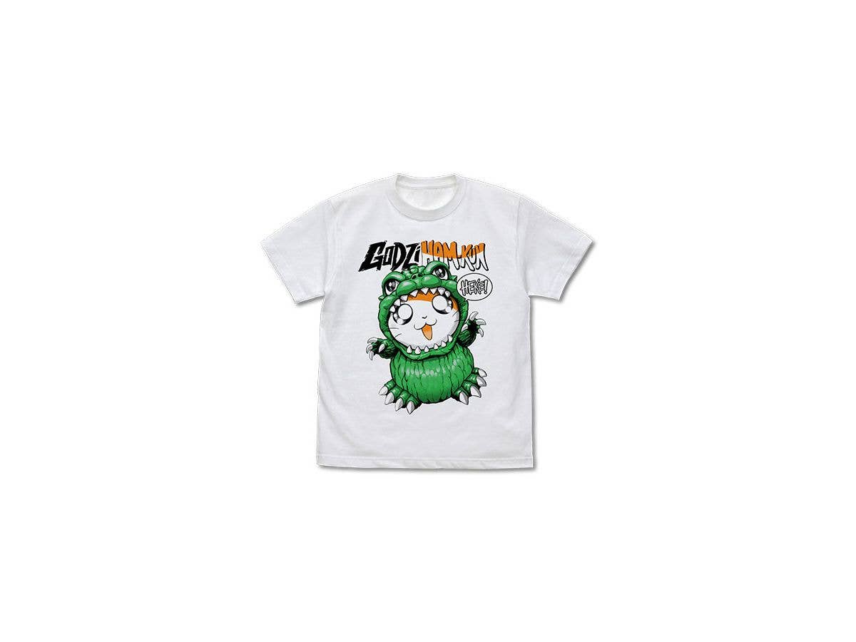 Gojiham-Kun Godzilla x Hamtaro T-Shirt White L